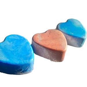 Handcrafted Heart Soaps.